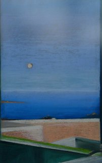 Pleine lune, pastel, 35x55, Patmos, 2009